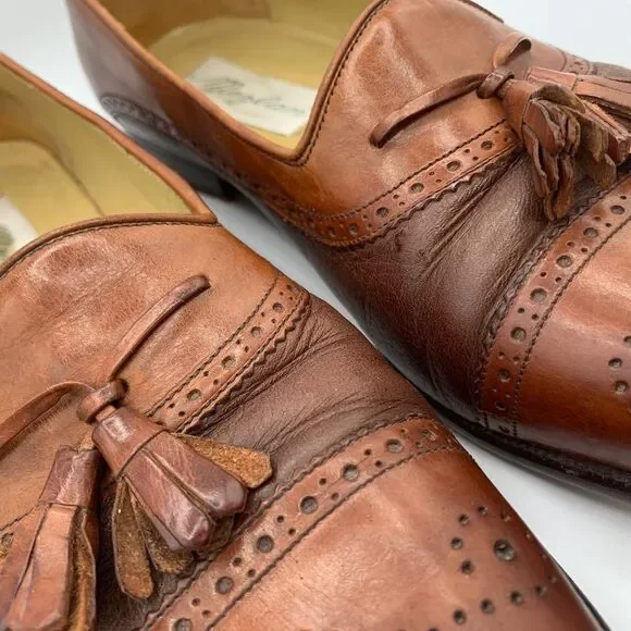 Mezlan Men’s Barcelona Tassle Loafer Dress Shoes size 9 Brown - Picture 3 of 7